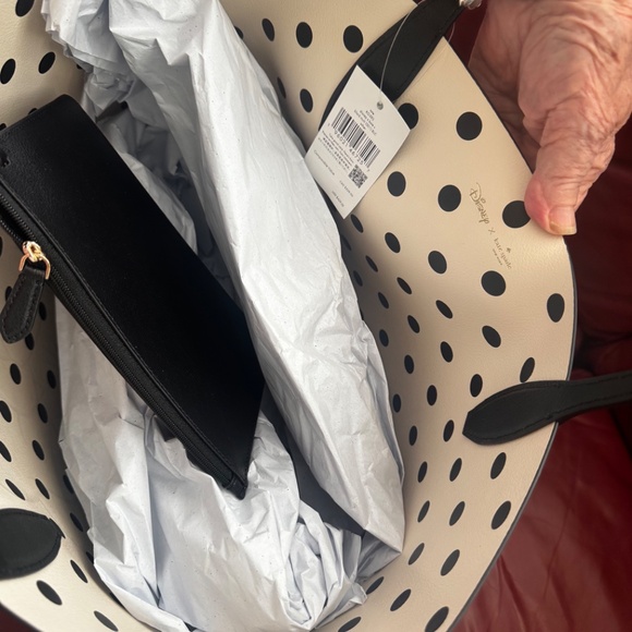NWT-Kate Spade Disney Minnie Mouse Tote Handbag - Reversable - Picture 7 of 7